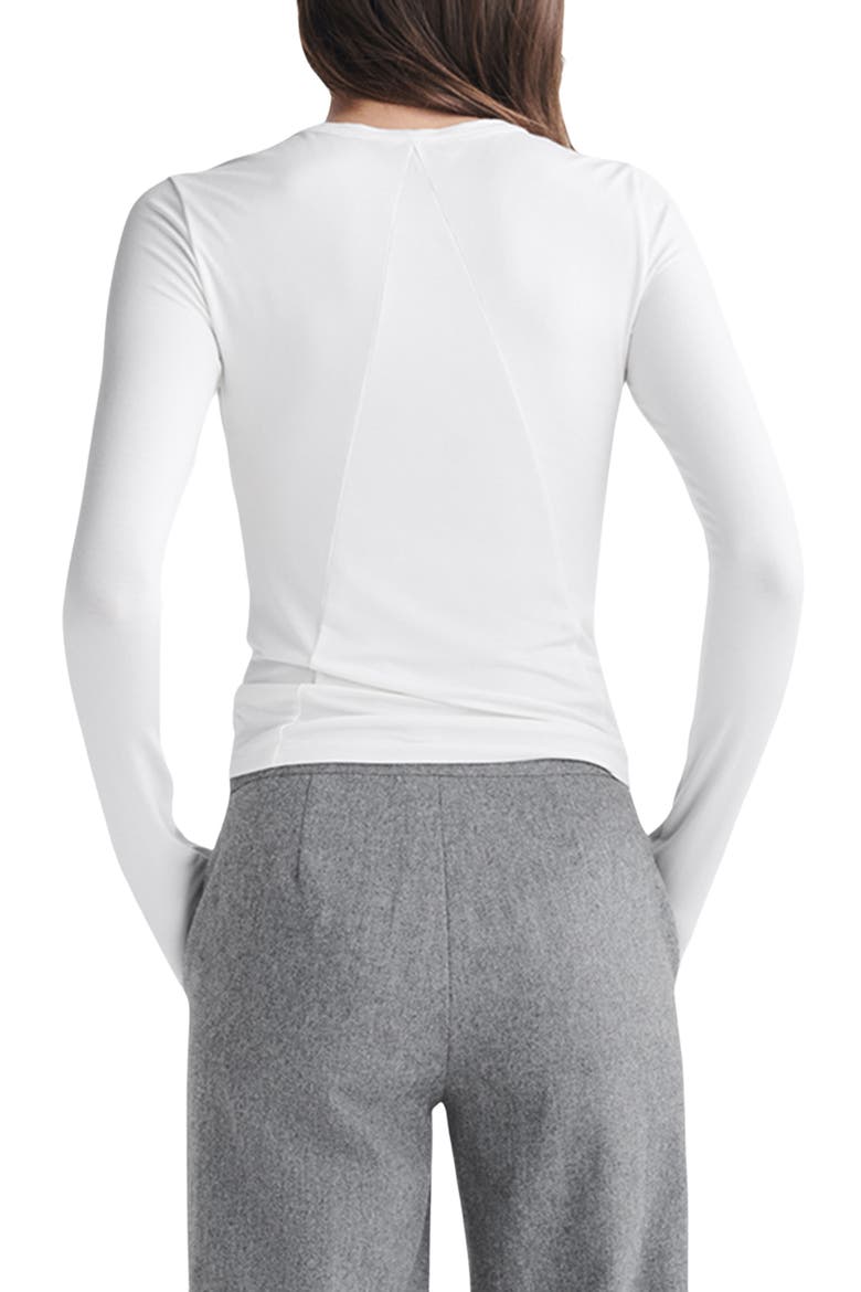 ICONS Luca Slim Fit Long Sleeve Top, Alternate, color, WHT