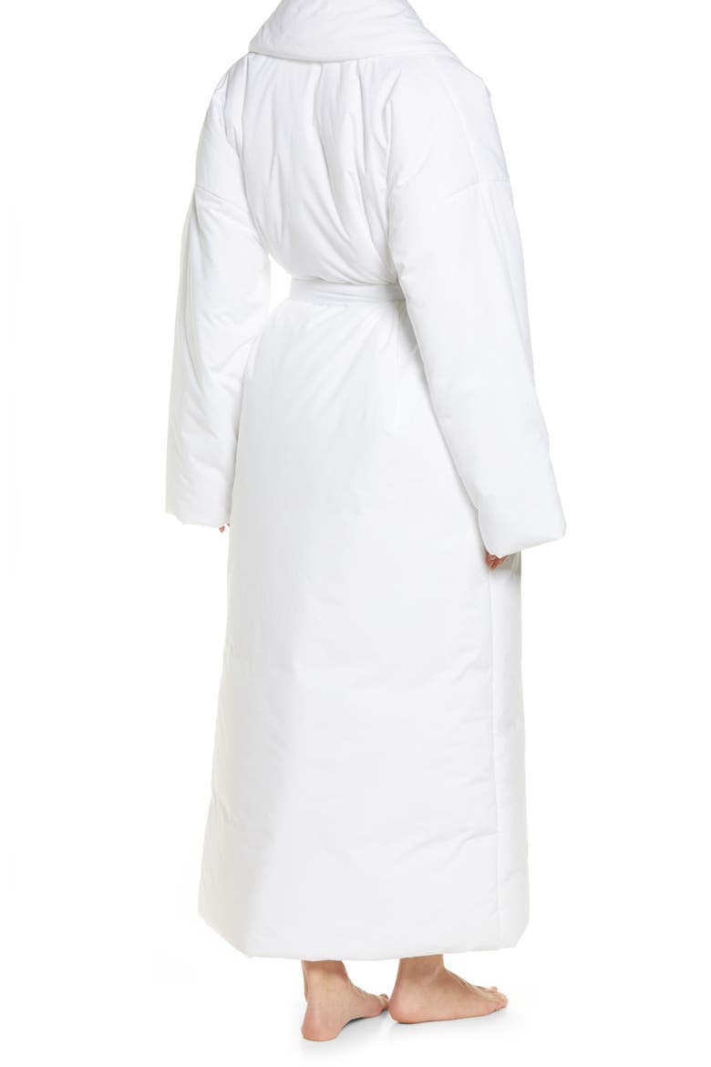 Cotton Duvet Robe, Alternate, color, MARBLE