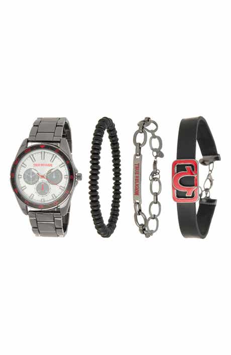 True Religion Chronograph Bracelet Watch, 44.5mm & Assorted Bracelets Set