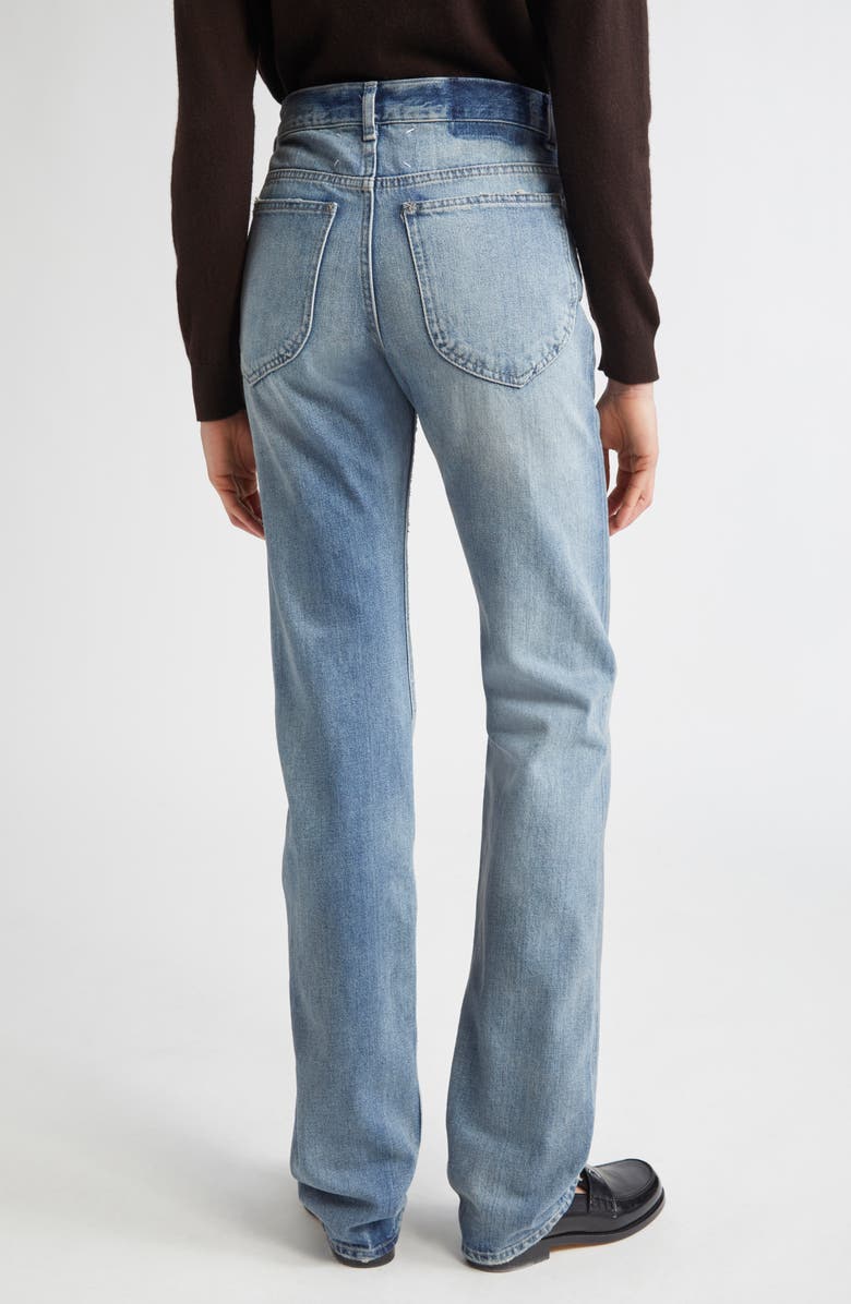 Maison Margiela Distressed Slim Straight Leg Jeans, Alternate, color, 