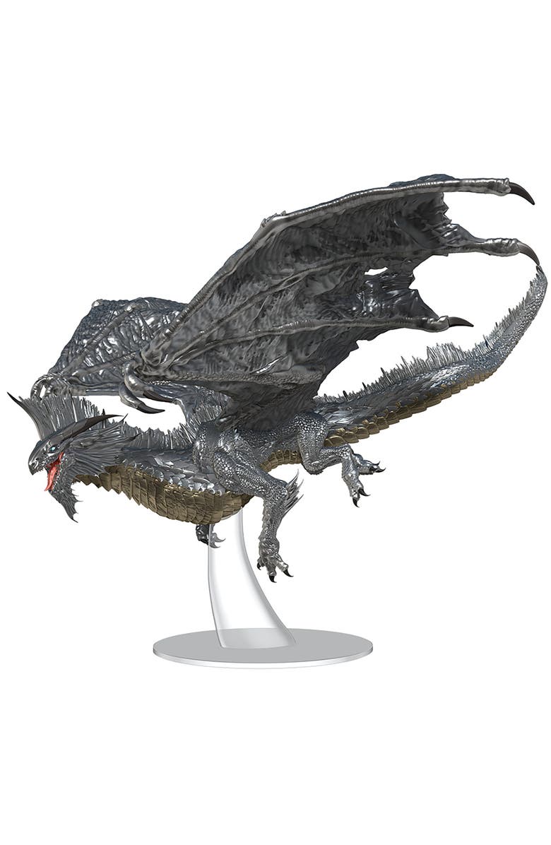 WizKids Games D&D Nolzur's Marvelous Miniatures, Adult Silver Dragon, Alternate, color, 