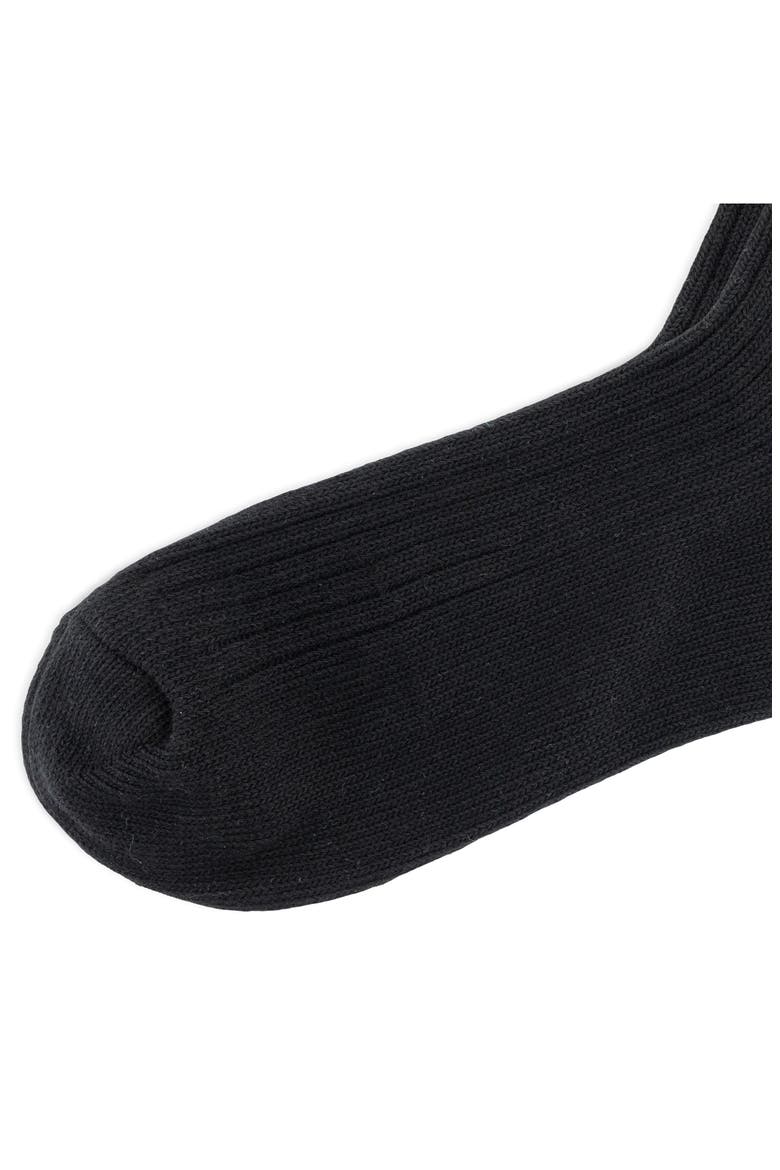 Lettuce Edge Ankle Socks, Alternate, color, BLACK