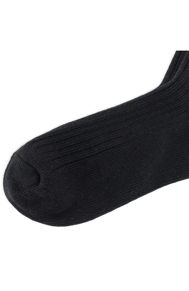 Polo Ralph Lauren Lettuce Edge Ankle Socks, Alternate, color, Black