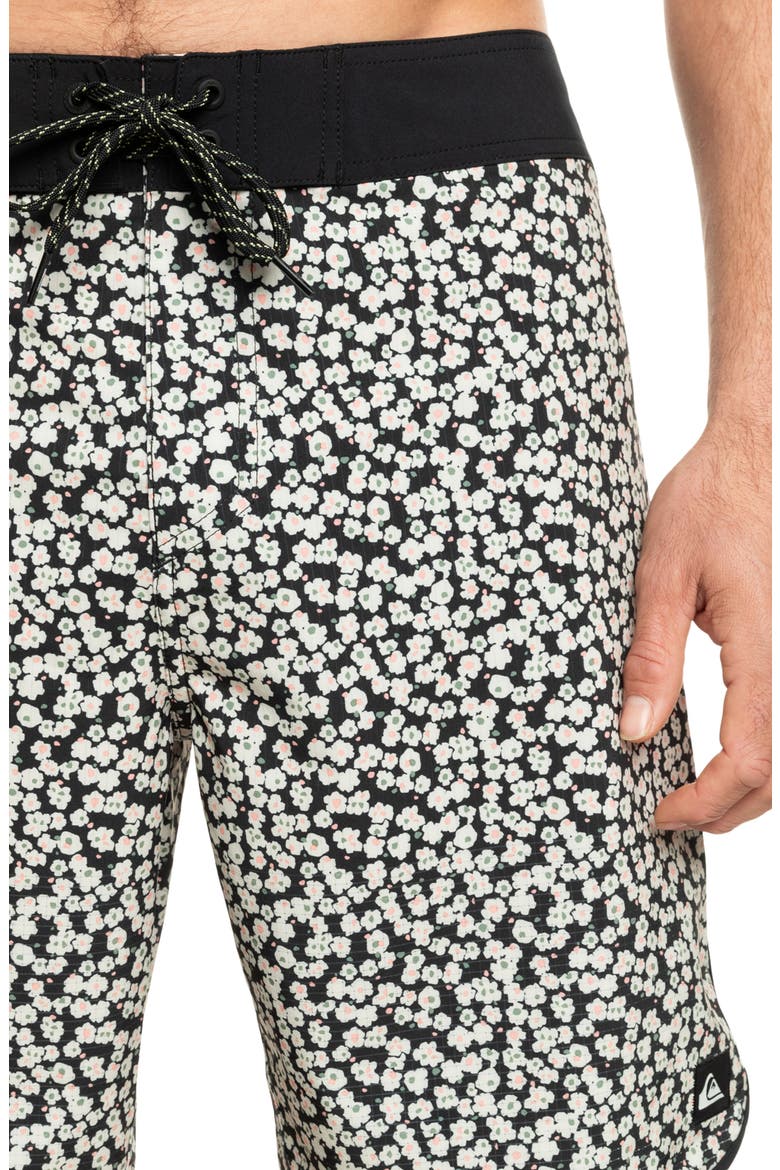 Highline Scallop Swim Trunks, Alternate, color, IRON GATE PRT 4