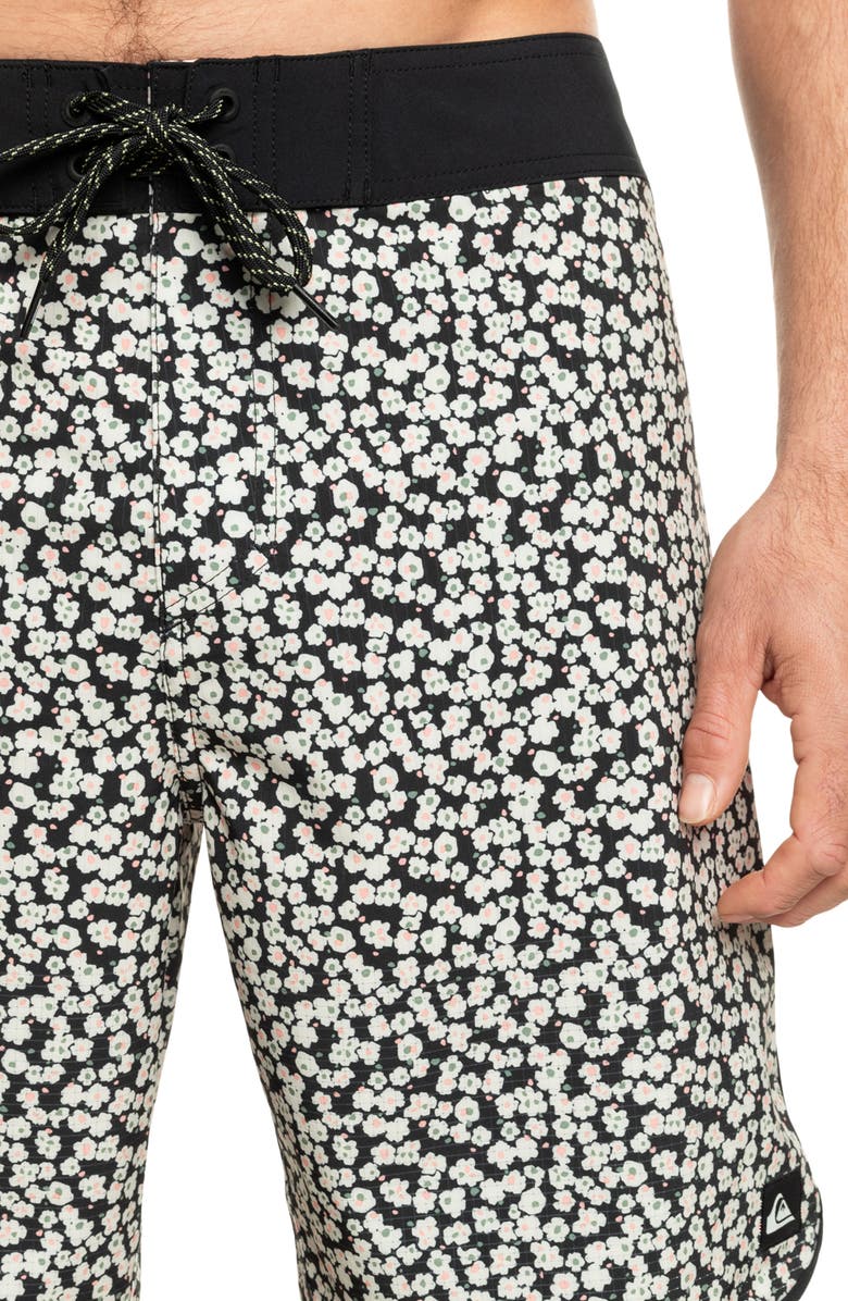 Quiksilver Highline Scallop Swim Trunks, Alternate, color, Iron Gate Prt 4