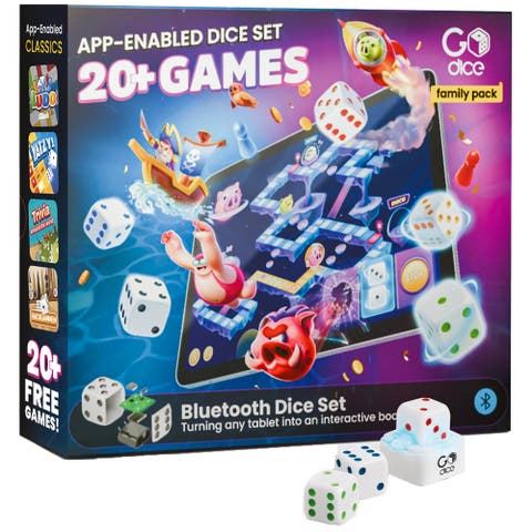GoDice Family Pack App-Enabled Smart Dice Set
