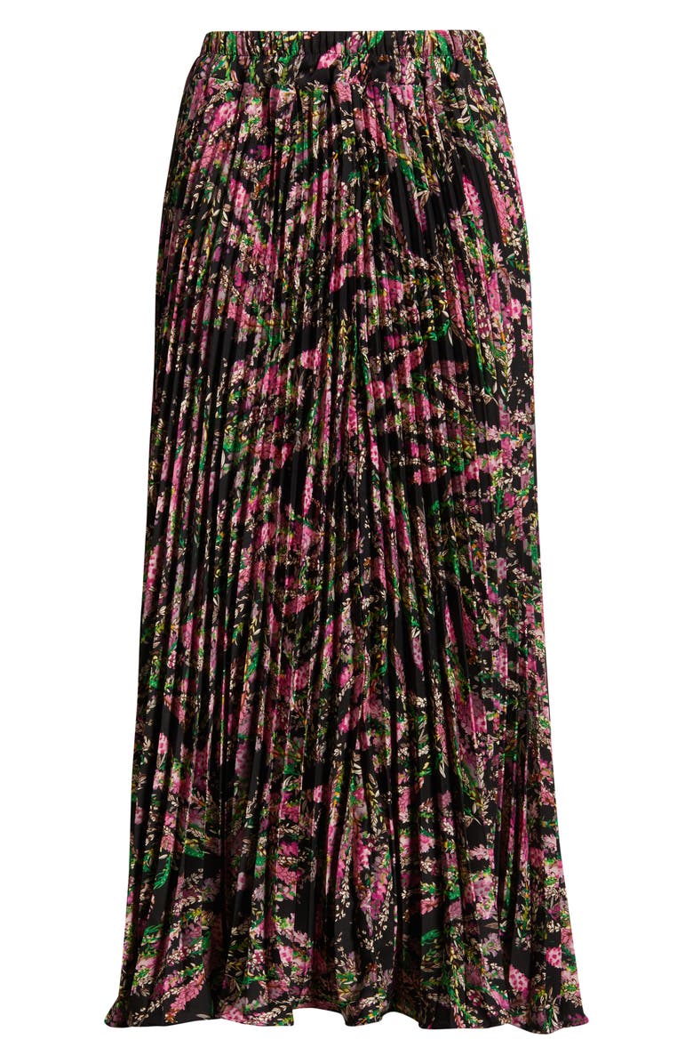 NIKKI LUND Luca Pleated Midi Skirt, Main, color, Pink