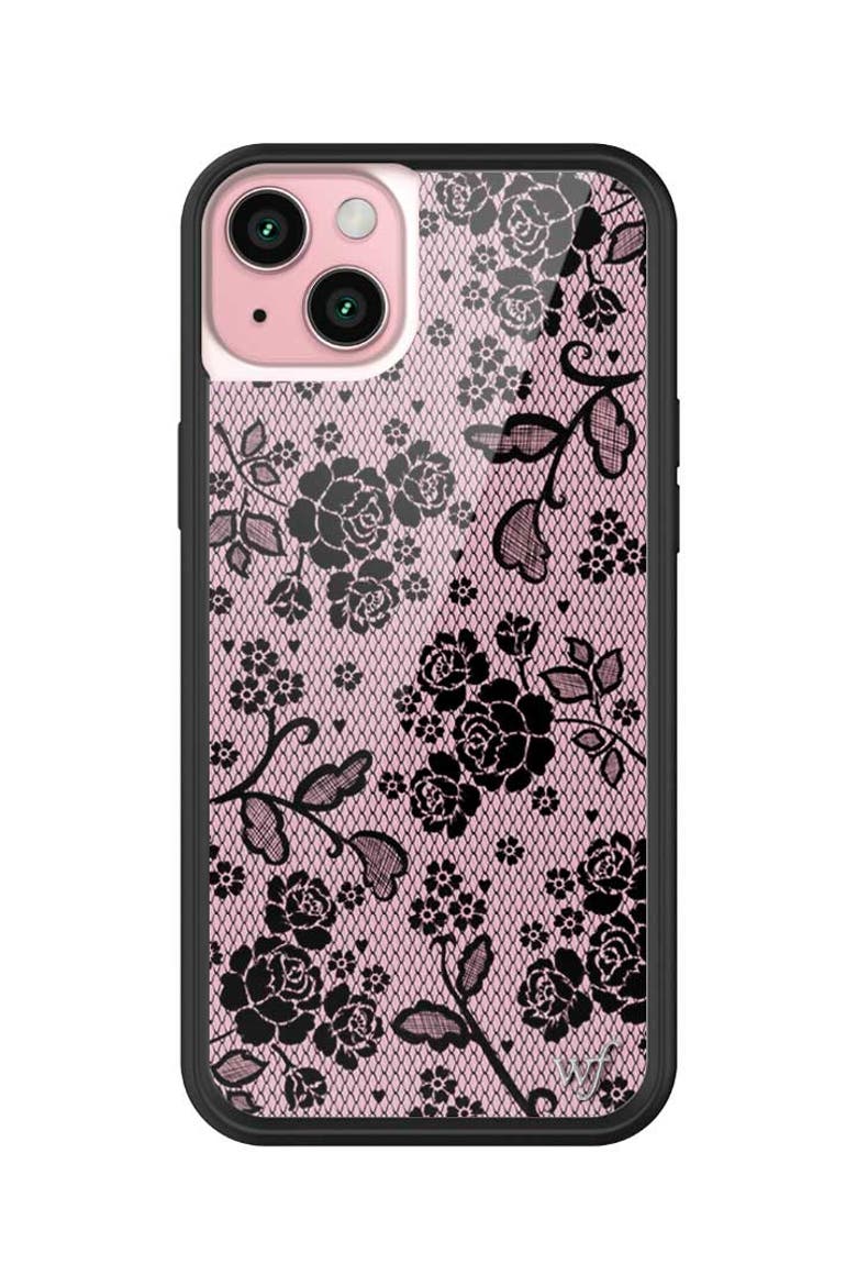 Lace Lover iPhone Case, Alternate, color, Pink