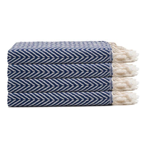 Herringbone Turkish Cotton Hand Towel Bundle