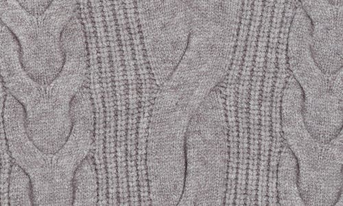 Cyrus Cable Knit Sweater Vest In Gray