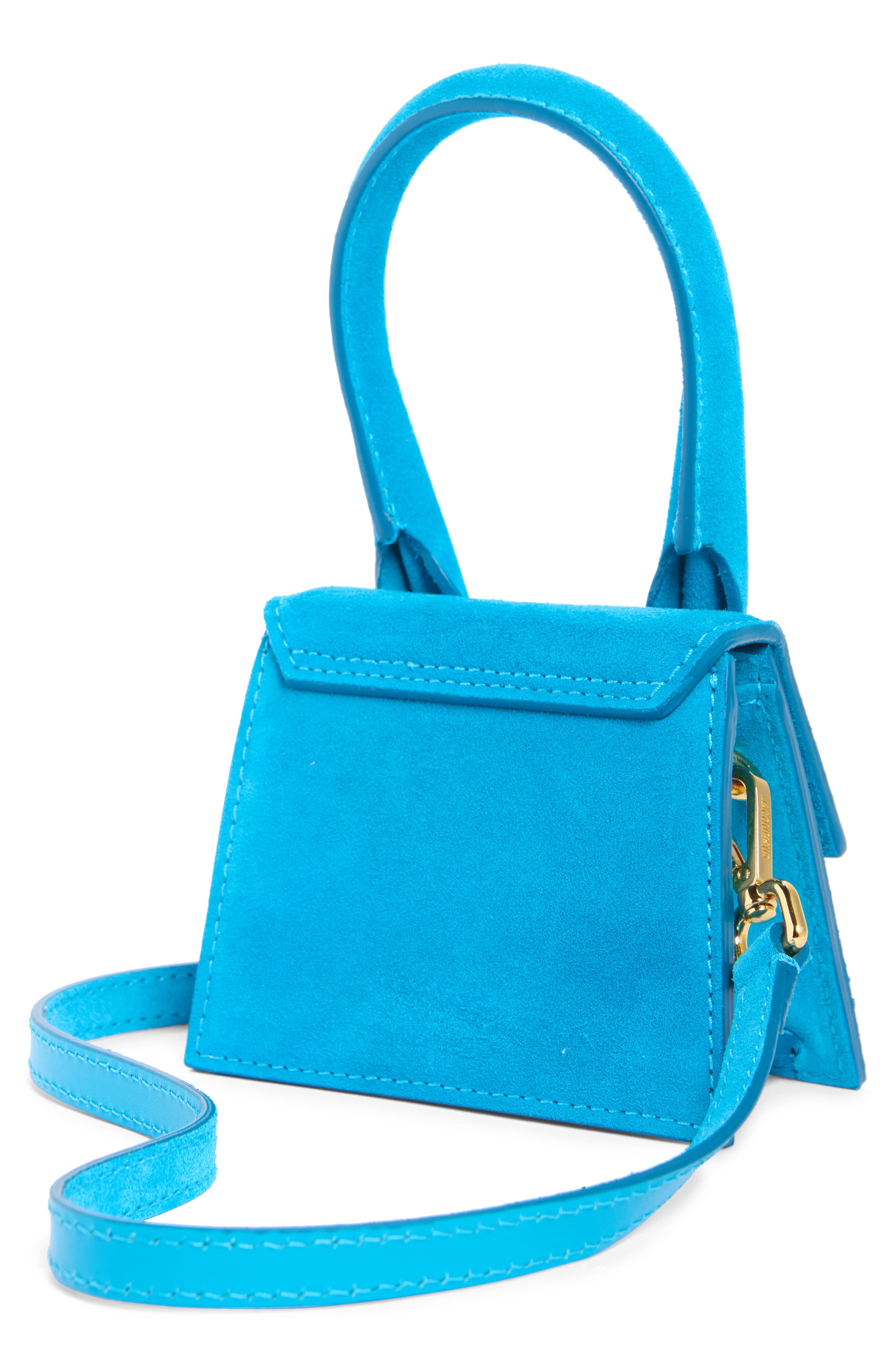 Le Chiquito Leather Top Handle Bag, Alternate, color, MEDIUM BLUE 342