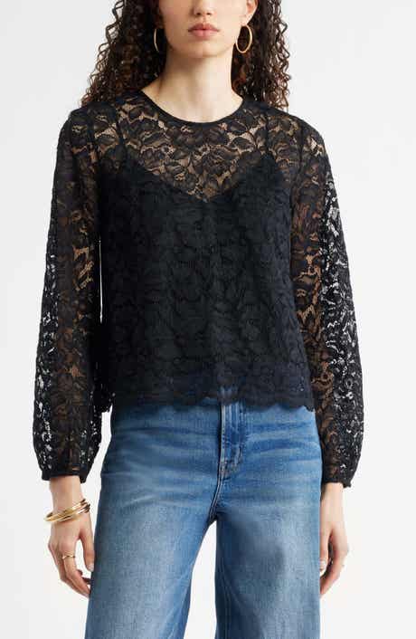 Sheer Lace Top
