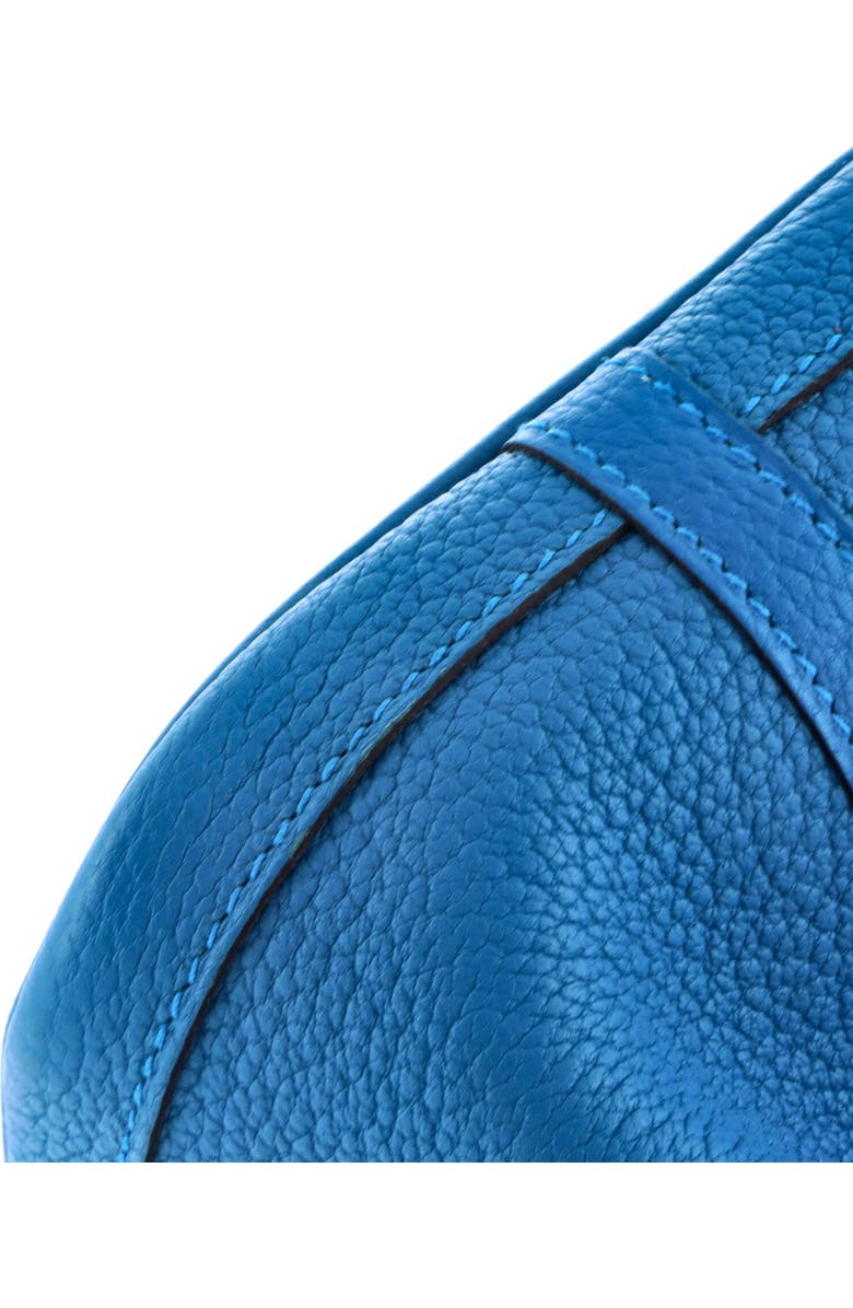 Pre-Owned Hermes Garden Party Tote Leather 30, Alternate, color, Bleu Zanzibar