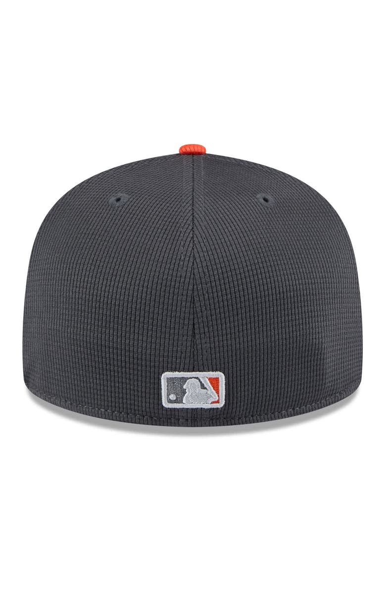 New Era Men's New Era  Gray/Orange Baltimore Orioles 2025 Batting Practice 59FIFTY Fitted Hat, Alternate, color, 