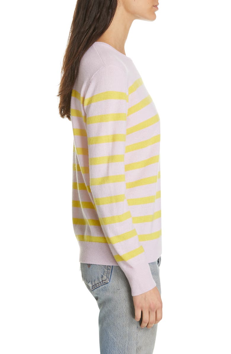 Kule The Skate Stripe Cashmere Sweater, Alternate, color, 