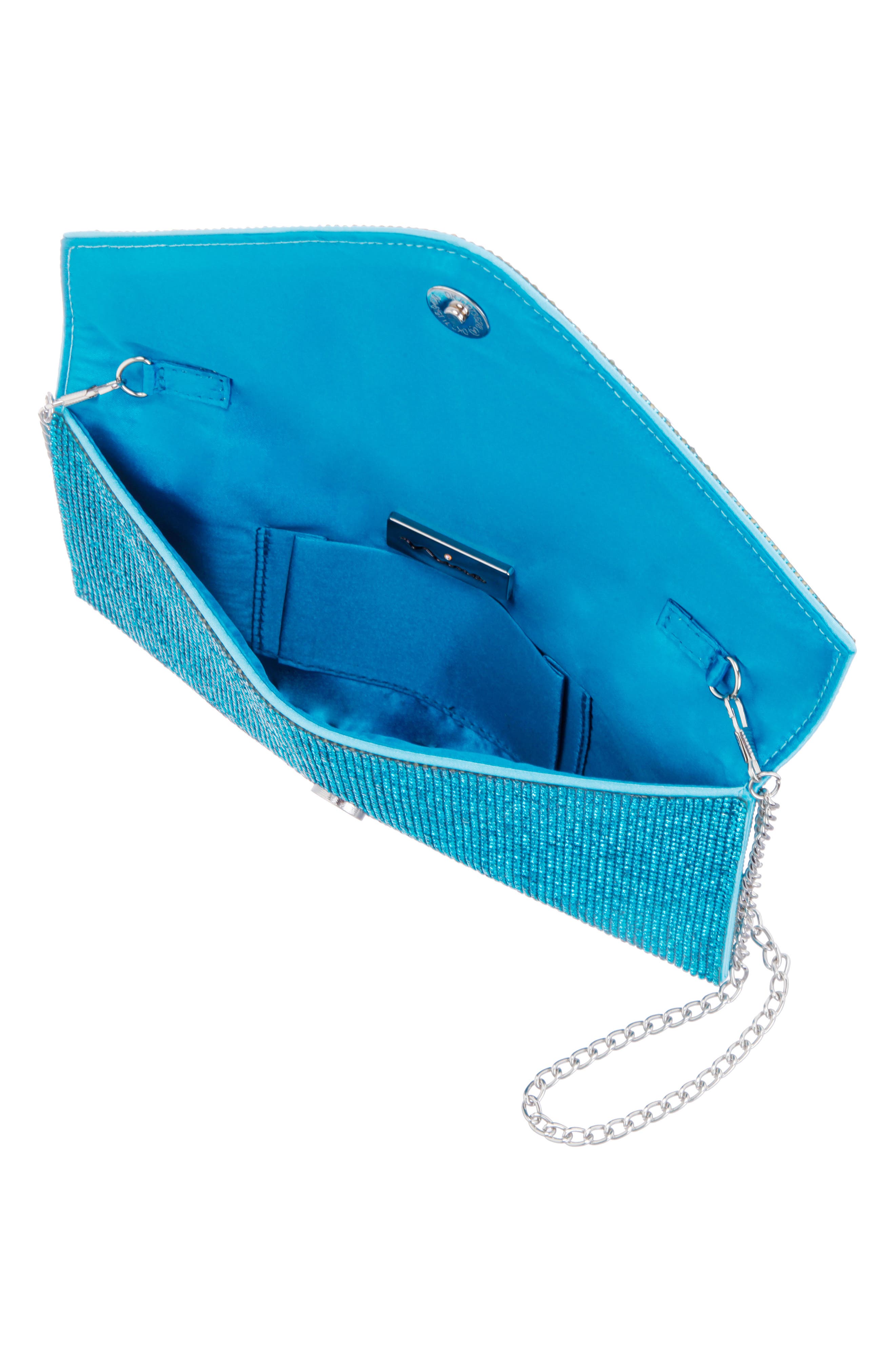 Nina Crystal Envelope Clutch, Alternate, color, 