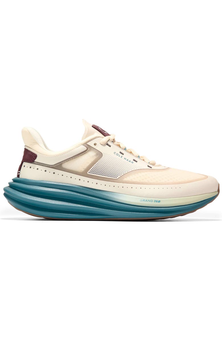 Cole Haan ØriginalGrand Quadstreak Running Shoe, Alternate, color, Angora/ Madeira