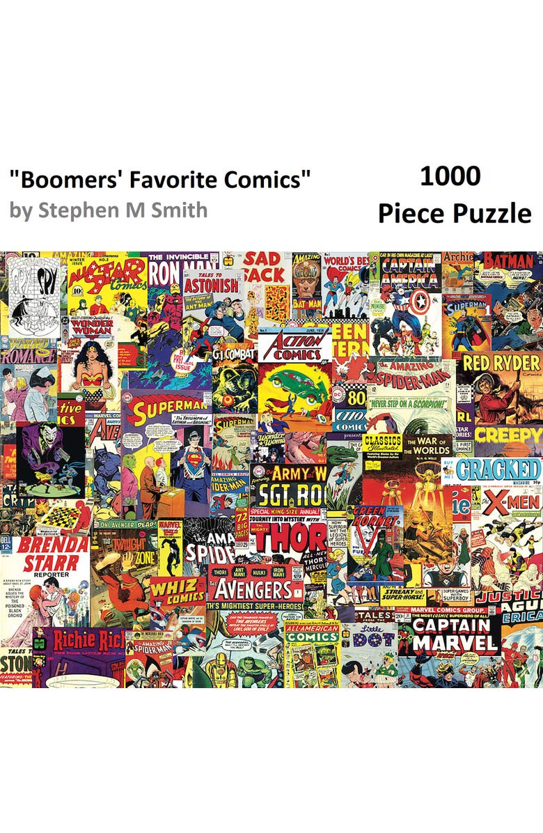 Hart Puzzles Boomers' Favorite Comics by Steve Smith, 24" x 30", 1000 Piece Puzzle, Alternate, color,