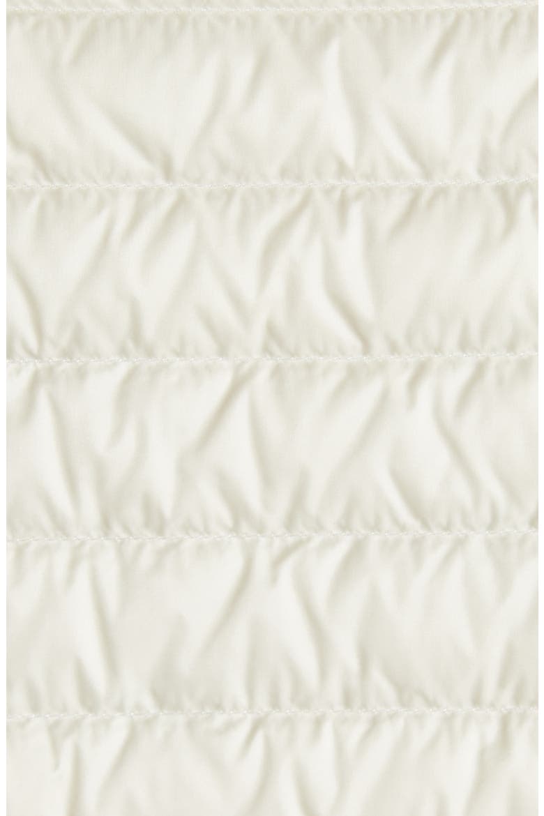 Quilted Down & Virgin Wool Knit Cardigan, Alternate, color, PEARL WHITE