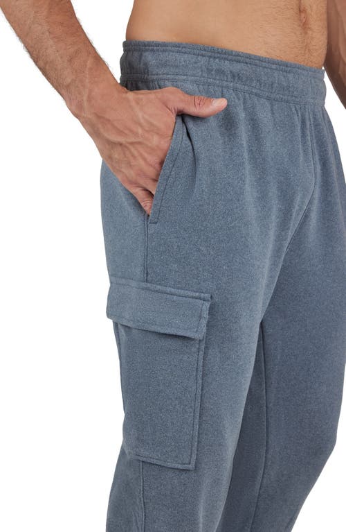90 Degree By Reflex Ulta Mélange Fleece Joggers In Navy Blazer