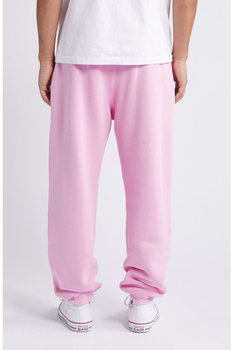 Core Organic Cotton Brushed Terry Sweatpants, Alternate, color, VINTAGE PINK