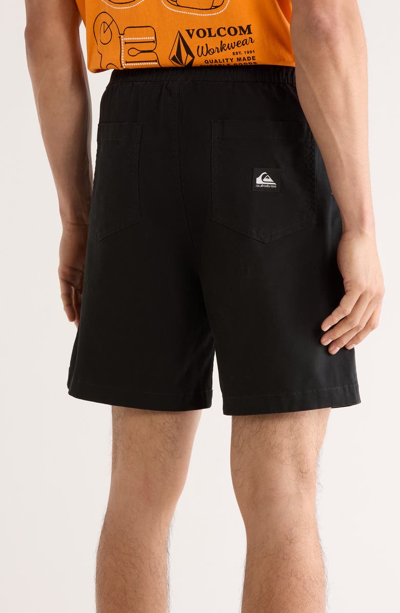 Quiksilver Taxer Stretch Drawstring Shorts, Alternate, color, Black