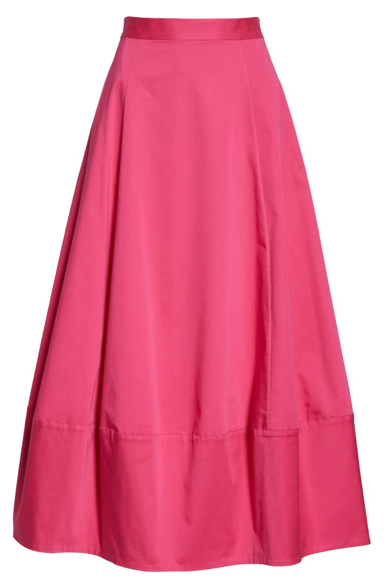 CO Bubble Poplin Midi Skirt, Alternate, color, 