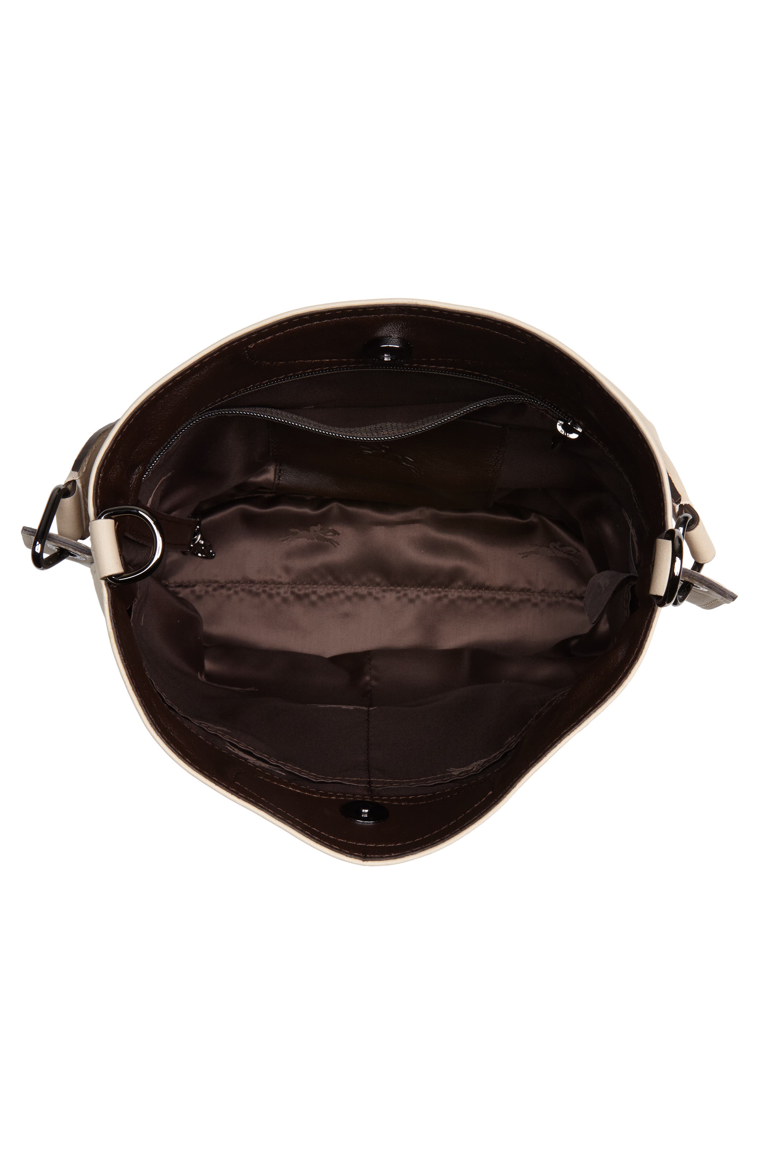 Longchamp 3D Leather Bucket Bag, Alternate, color, 