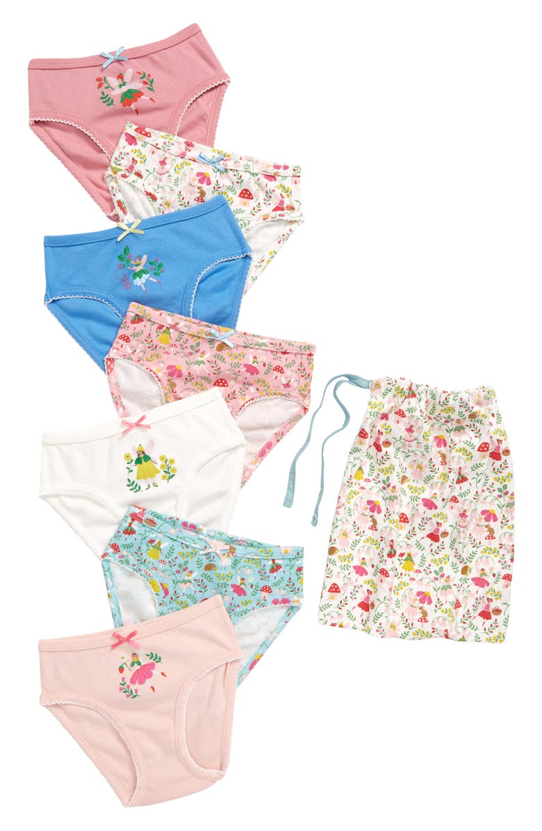 Mini Boden Kids' Assorted 7-Pack Hipster Briefs, Main, color, 