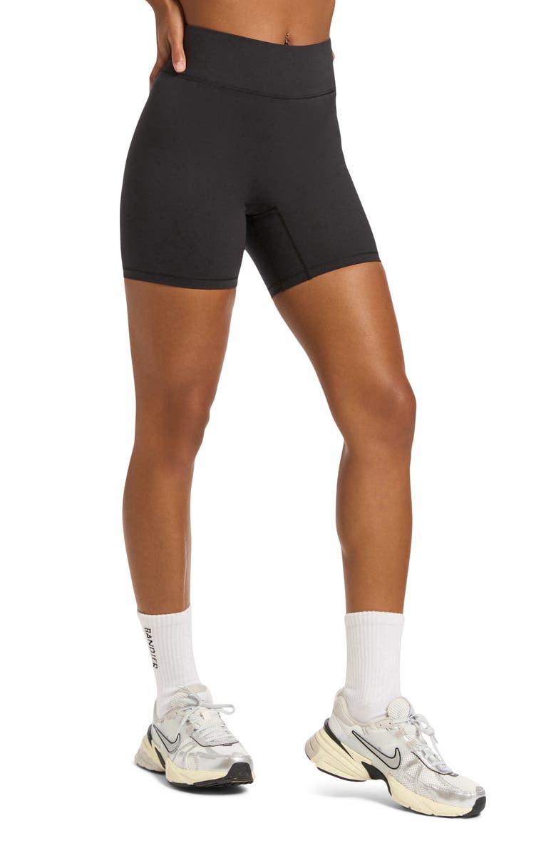 BANDIER Center Stage High Waist Bike Shorts, Alternate, color, 