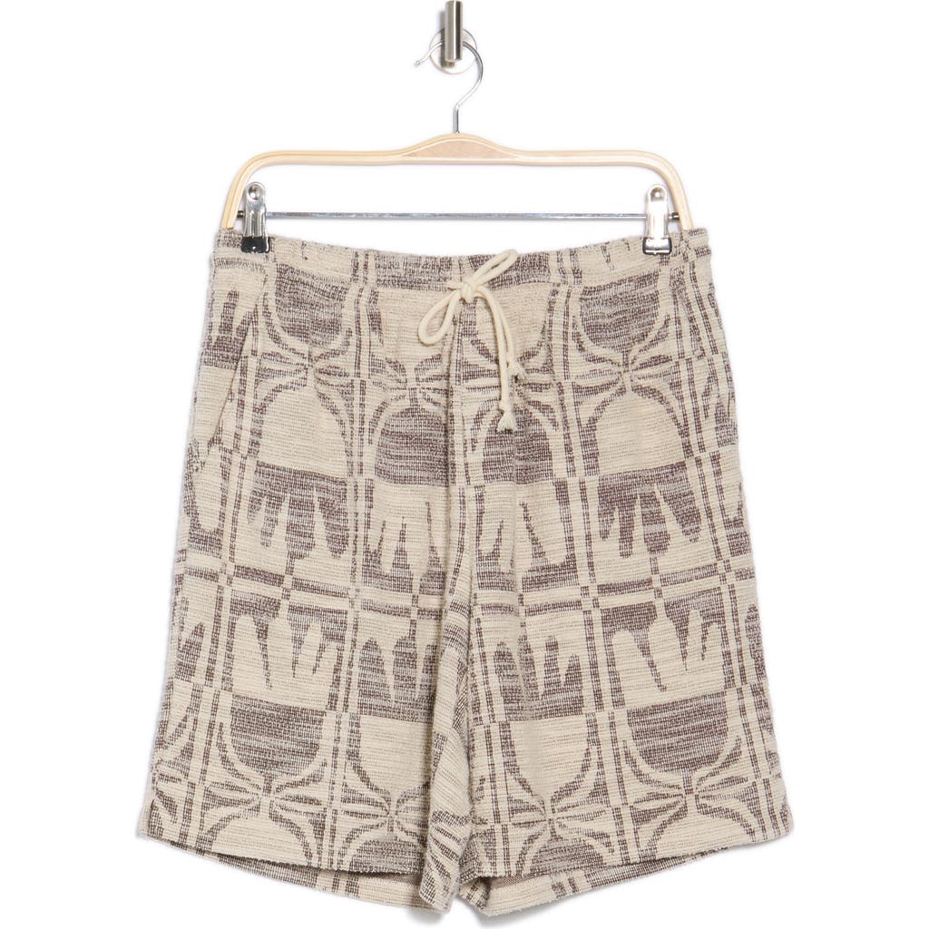Truth Jacquard Drawstring Shorts In Multi