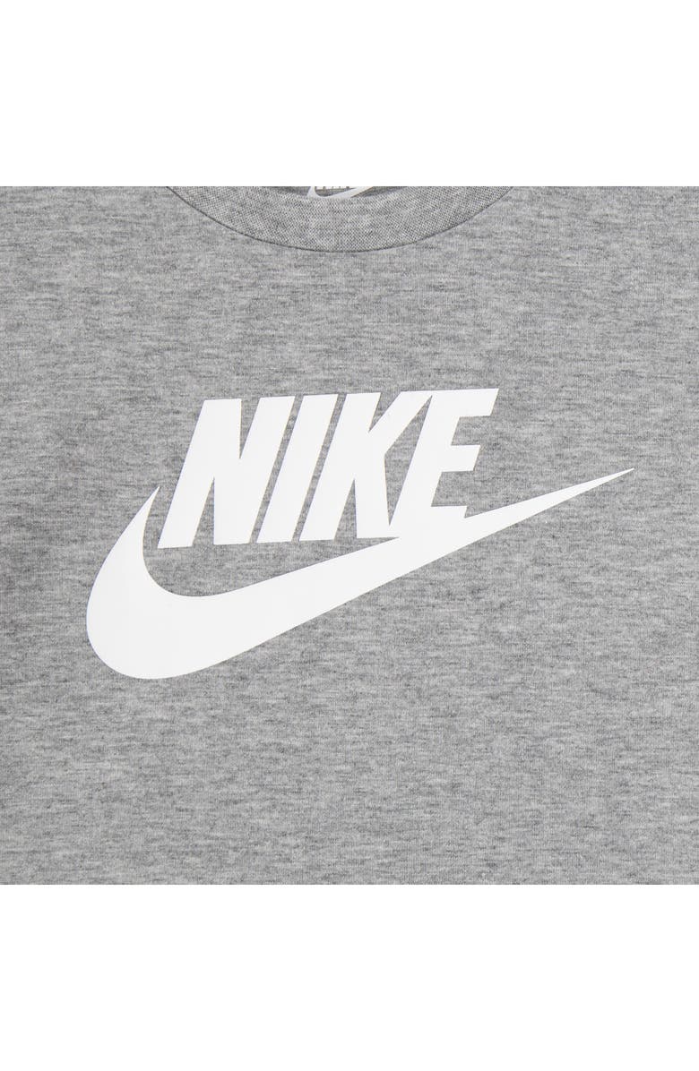 Nike Kids' Club Logo Graphic T-Shirt & Shorts Set, Alternate, color, Dark Grey Heather