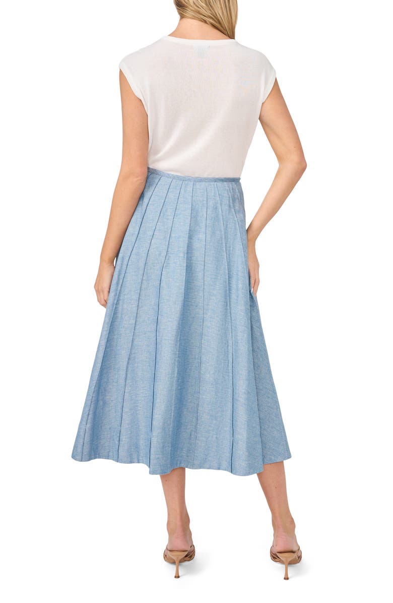 Halogen<sup>®</sup> Pintuck Panel Midi Skirt, Alternate, color,