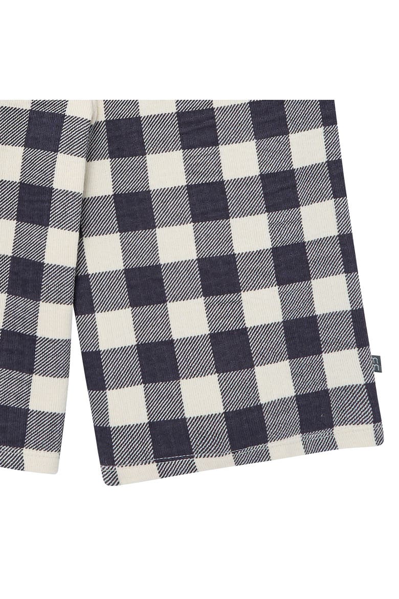 Girls' Ruffle Wide Leg Romper, Alternate, color, Dark Grey Gingham