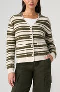 Liverpool Los Angeles Striped Button Front Cardigan