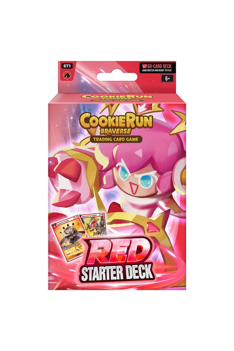 CookieRun Braverse Trading Card Game, Starter Deck Red, Aggressive Game Play, Main, color, Multicolored