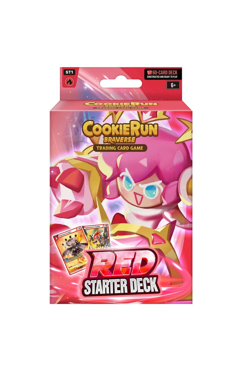DevSisters CookieRun Braverse Trading Card Game, Starter Deck Red, Aggressive Game Play, Main, color, Multicolored