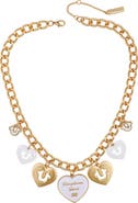 True Religion Charmy heart necklace
