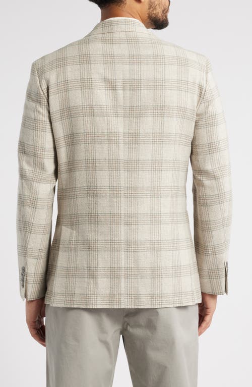 Nordstrom Plaid Cotton & Linen Blend Sport Coat