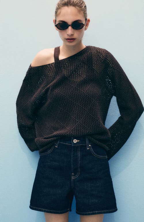 Mango Zoey High Waist Denim Shorts