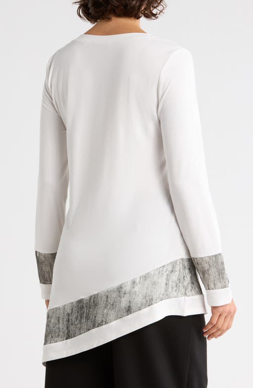 Patrizia Luca Asymmetric V-neck Tunic In White
