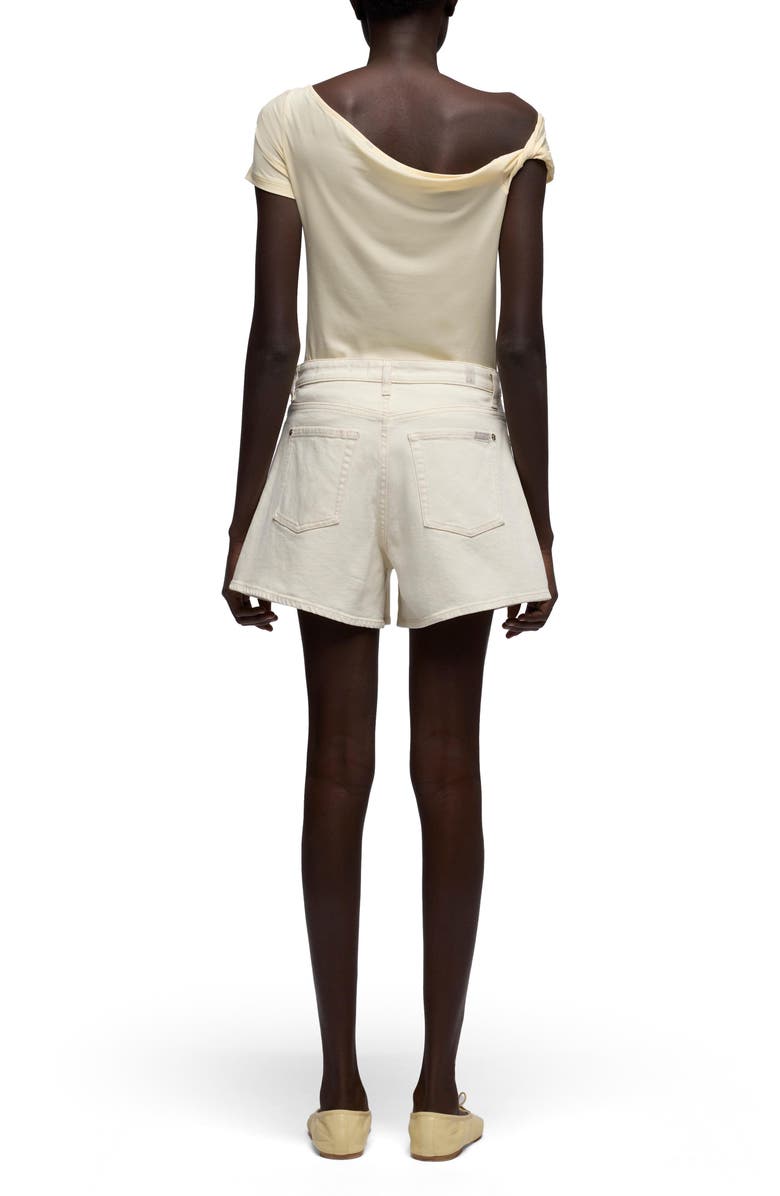 7 For All Mankind Kori Denim Shorts, Alternate, color, Moondust
