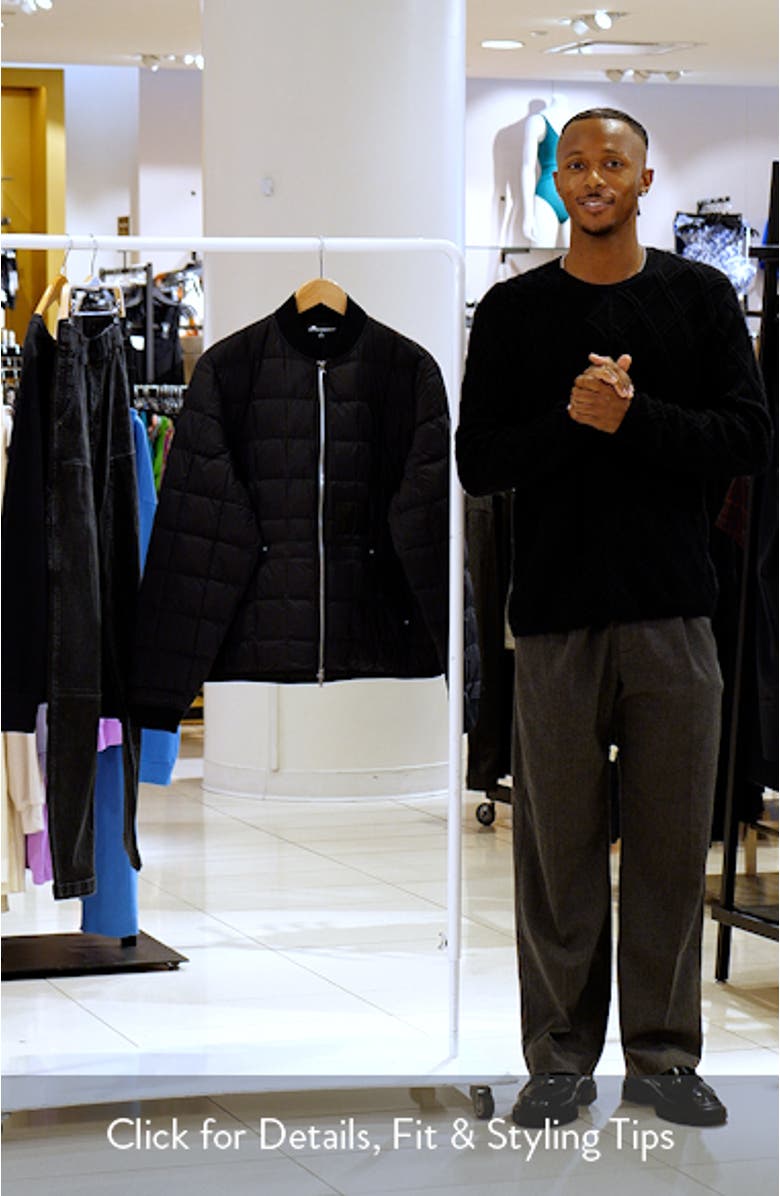 Transit Liner Down Bomber Jacket, sales video thumbnail