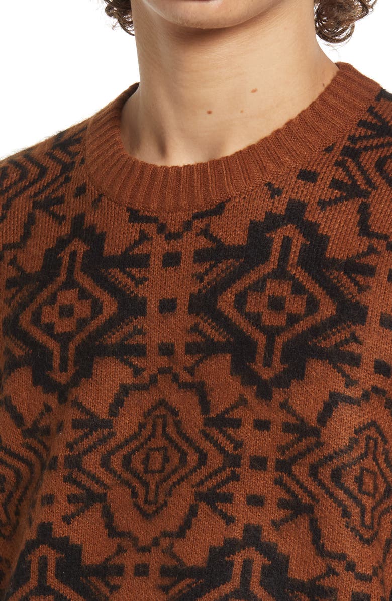 Topman Men's Blown Up Paisley Sweater, Alternate, color, 