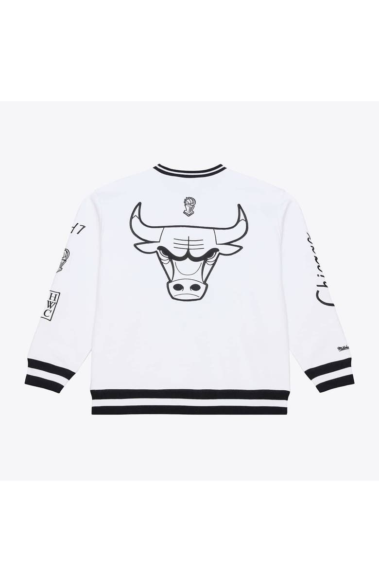 Mitchell & Ness Men's Mitchell & Ness  White Chicago Bulls Hardwood Classics Arctic Fleece Sweatshirt, Alternate, color, White