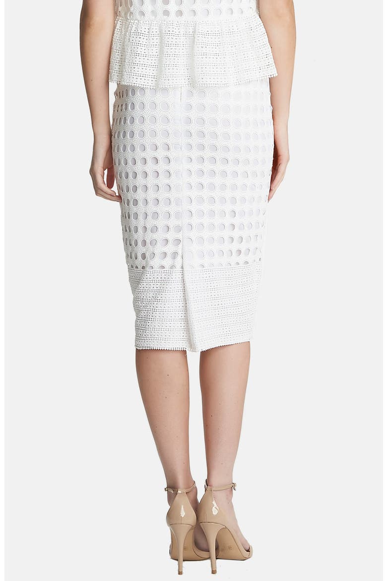 Geo Lace Midi Skirt, Alternate, color, CLOUD