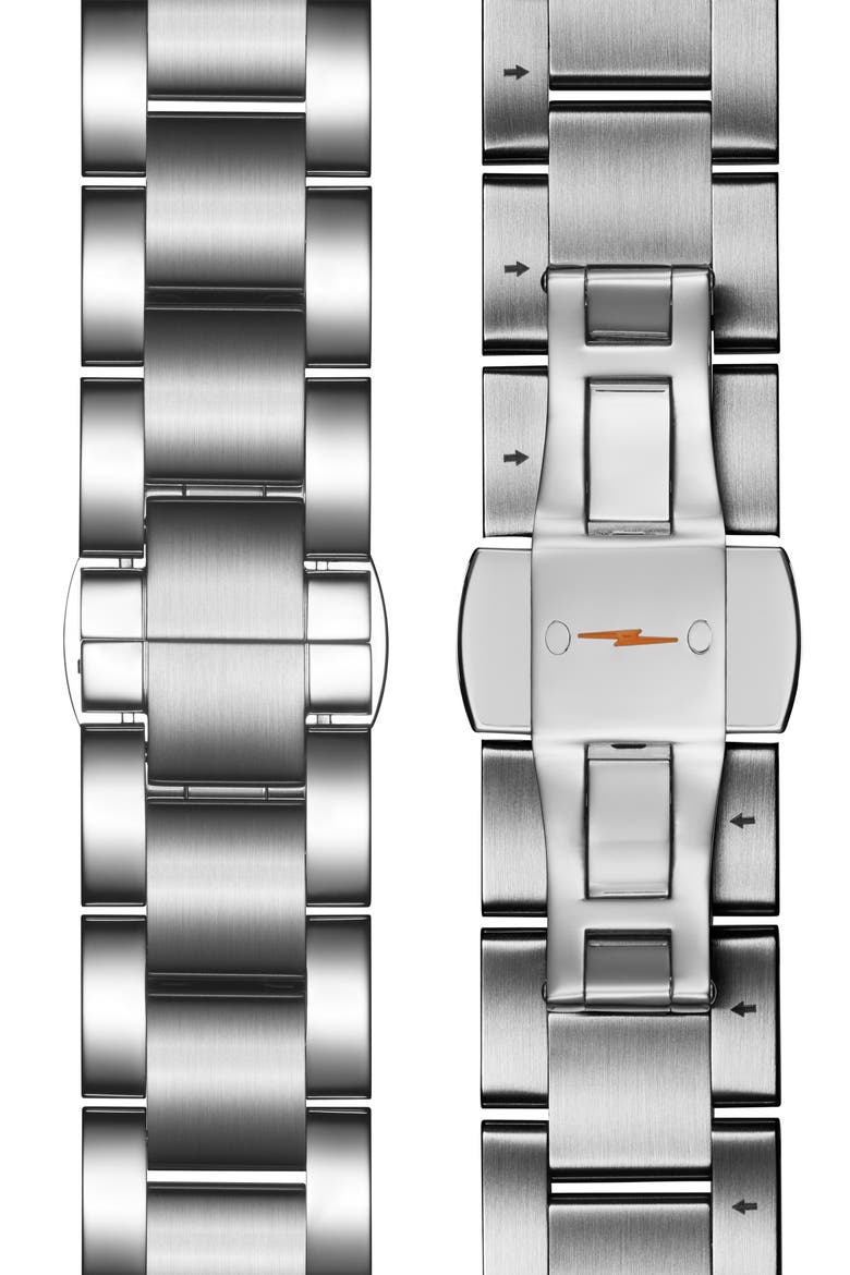 'The Runwell Chrono' Bracelet Watch, 47mm, Alternate, color, SILVER/ GREY/ CREAM/ SILVER