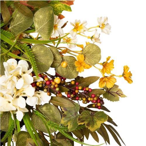Northlight Pumpkins And Berries Artificial Fall Harvest Twig Wreath In Multi