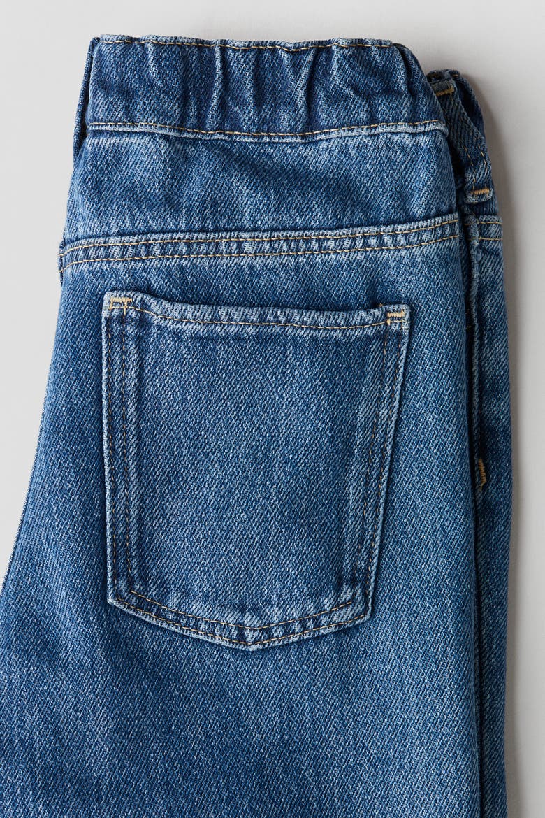 Tapered Cotton-blend Jeans, Alternate, color, Denim blue