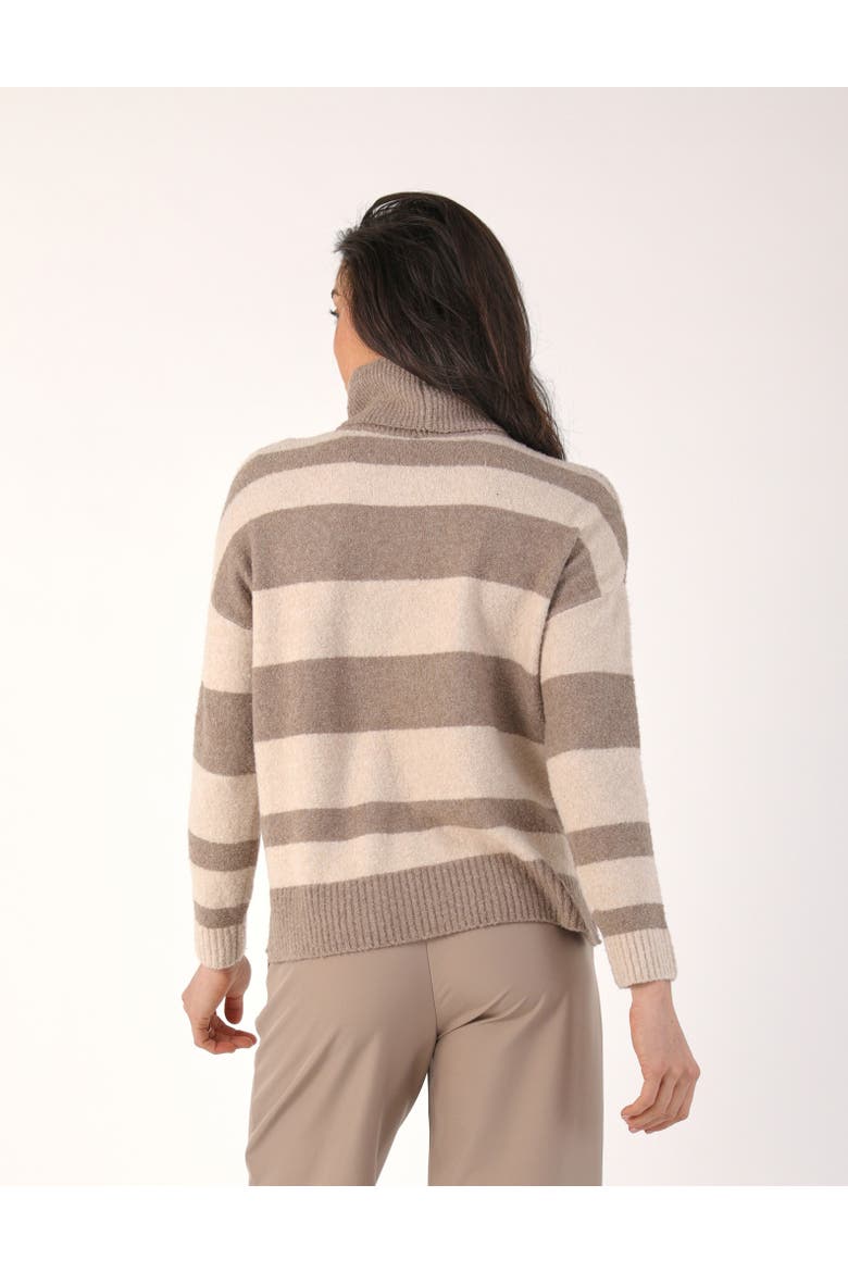 Shelly Turtle Neck, Alternate, color, Oatmilk/Latte